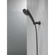 55386-BL Universal Showering Components 3-Setting Wall Mount Handshower, Matte Black