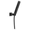 55567-BL Universal Showering Components H2Okinetic Single-Setting Adjustable Wall Mount Hand Shower, Matte Black
