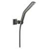 55799-KS-PR Universal Showering Components H2Okinetic 3-Setting Wall Mount Hand Shower, Lumicoat Black Stainless