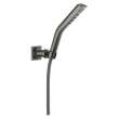 55799-KS-PR Universal Showering Components H2Okinetic 3-Setting Wall Mount Hand Shower, Lumicoat Black Stainless