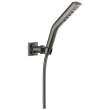 55799-KS-PR Universal Showering Components H2Okinetic 3-Setting Wall Mount Hand Shower, Lumicoat Black Stainless