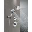 55884-PR Universal Showering Components 7-Setting Wall Mount Hand Shower with Cleaning Spray, Lumicoat Chrome