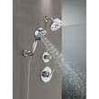 55884-PR Universal Showering Components 7-Setting Wall Mount Hand Shower with Cleaning Spray, Lumicoat Chrome
