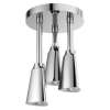 57140-25-L Universal Showering Components H2Okinetic Pendant Raincan Shower Head with LED Light, Chrome