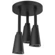 57140-BL25-L Universal Showering Components H2Okinetic Pendant Raincan Shower Head with LED Light, Matte Black