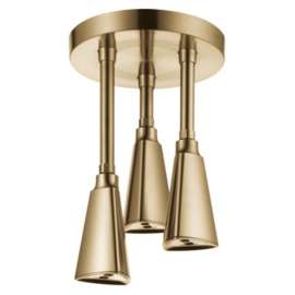 57140-CZ Universal Showering Components H2Okinetic Pendant Raincan Shower Head, Champagne Bronze
