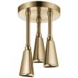 57140-CZ Universal Showering Components H2Okinetic Pendant Raincan Shower Head, Champagne Bronze