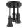 57190-BL25-L Universal Showering Components LED Pendant Raincan Single-Setting H2Okinetic, Matte Black