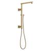 58410-CZ-PR Universal Showering Components Emerge 18" Angular Shower Column, Lumicoat Champagne Bronze