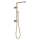 58410-CZ-PR Universal Showering Components Emerge 18" Angular Shower Column, Lumicoat Champagne Bronze