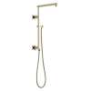 58410-PN-PR Universal Showering Components Emerge 18" Angular Shower Column, Lumicoat Polished Nickel