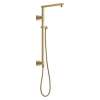 58420-CZ-PR Universal Showering Components Emerge 26" Angular Shower Column, Lumicoat Champagne Bronze