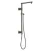 58420-KS-PR Universal Showering Components Emerge 26" Angular Shower Column, Lumicoat Black Stainless