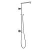 58420-PR Universal Showering Components Emerge 26" Angular Shower Column, Lumicoat Chrome