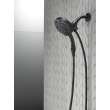 58472-BL Universal Showering Components H2Okinetic In2ition 4-Setting Two-in-One Shower, Matte Black
