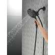 58472-BL Universal Showering Components H2Okinetic In2ition 4-Setting Two-in-One Shower, Matte Black
