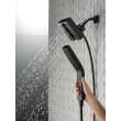 58473-BL Universal Showering Components H2Okinetic In2ition 4-Setting Two-in-One Shower, Matte Black