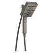 58473-KS-PR Universal Showering Components H2Okinetic In2ition 4-Setting Two-in-One Shower, Lumicoat Black Stainless