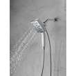 58473-PR25 Universal Showering Components H2Okinetic In2ition 4-Setting Two-in-One Shower, Lumicoat Chrome