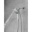 58473-PR25 Universal Showering Components H2Okinetic In2ition 4-Setting Two-in-One Shower, Lumicoat Chrome