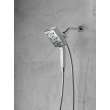 58473-PR Universal Showering Components H2Okinetic In2ition 4-Setting Two-in-One Shower, Lumicoat Chrome