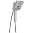 58473-SS-PR25 Universal Showering Components H2Okinetic In2ition 4-Setting Two-in-One Shower, Lumicoat Stainless