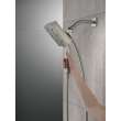 58473-SS-PR Universal Showering Components H2Okinetic In2ition 4-Setting Two-in-One Shower, Lumicoat Stainless