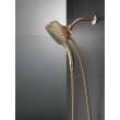 58474-CZ-PR25 Universal Showering Components H2Okinetic In2ition 5-Setting Two-In-One Shower, Lumicoat Champagne Bronze