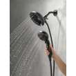 58480-BL-PK Universal Showering Components H2Okinetic In2ition 5-Setting Two-in-One Shower, Matte Black