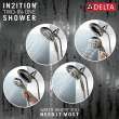 58480-KS-PR-PK Universal Showering Components H2Okinetic In2ition 5-Setting Two-In-One Shower, Lumicoat Black Stainless
