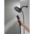 58620-BL-PK Universal Showering Components In2ition H2Okinetic 5-Setting Two-in-One Shower, Matte Black