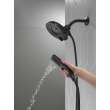 58620-BL-PK Universal Showering Components In2ition H2Okinetic 5-Setting Two-in-One Shower, Matte Black