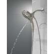58620-SS-PR-PK Universal Showering Components H2Okinetic In2ition 5-Setting Two-In-One Shower, Lumicoat Stainless