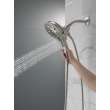 58620-SS-PR-PK Universal Showering Components H2Okinetic In2ition 5-Setting Two-In-One Shower, Lumicoat Stainless