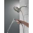 58620-SS-PR-PK Universal Showering Components H2Okinetic In2ition 5-Setting Two-In-One Shower, Lumicoat Stainless