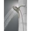 58620-SS-PR25-PK Universal Showering Components H2Okinetic In2ition 5-Setting Two-In-One Shower, Lumicoat Stainless