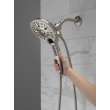 58620-SS25-PK Universal Showering Components In2ition H2Okinetic 5-Setting Two-in-One Shower, Stainless