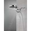 58680-25 Universal Showering Components HydroRain H2Okinetic 5-Setting Two-in-One Shower Head, Chrome