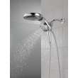 58680-25 Universal Showering Components HydroRain H2Okinetic 5-Setting Two-in-One Shower Head, Chrome