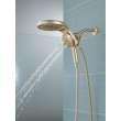 58680-CZ-PR Universal Showering Components HydroRain H2Okinetic 5-Setting Two-In-One Shower Head, Lumicoat Champagne Bronze