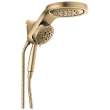 58680-CZ25 Universal Showering Components HydroRain H2Okinetic 5-Setting Two-in-One Shower Head, Champagne Bronze