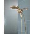58680-CZ25 Universal Showering Components HydroRain H2Okinetic 5-Setting Two-in-One Shower Head, Champagne Bronze