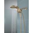 58680-CZ25 Universal Showering Components HydroRain H2Okinetic 5-Setting Two-in-One Shower Head, Champagne Bronze