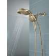 58680-CZ25 Universal Showering Components HydroRain H2Okinetic 5-Setting Two-in-One Shower Head, Champagne Bronze