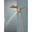 58680-CZ Universal Showering Components HydroRain H2Okinetic 5-Setting Two-in-One Shower Head, Champagne Bronze