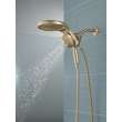 58680-CZ Universal Showering Components HydroRain H2Okinetic 5-Setting Two-in-One Shower Head, Champagne Bronze