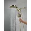 58680-PN-PR Universal Showering Components HydroRain H2Okinetic 5-Setting Two-In-One Shower Head, Lumicoat Polished Nickel