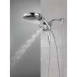 58680-PR Universal Showering Components HydroRain H2Okinetic 5-Setting Two-in-One Shower Head, Lumicoat Chrome