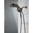 58680-RB25 Universal Showering Components HydroRain H2Okinetic 5-Setting Two-in-One Shower Head, Venetian Bronze