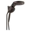 58680-RB Universal Showering Components HydroRain H2Okinetic 5-Setting Two-in-One Shower Head, Venetian Bronze